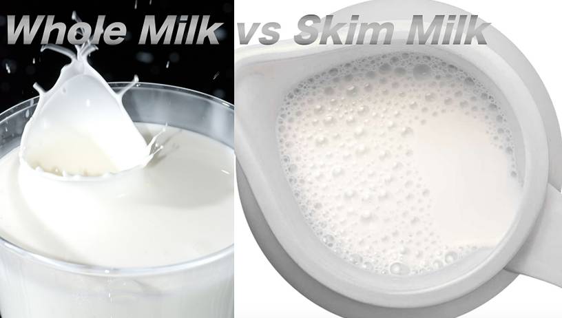 Whole Milk vs Skim Milk
