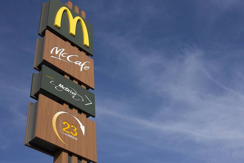 McDonald's serves coffee throughout the day, allowing customers to satisfy their coffee cravings whenever they arise.