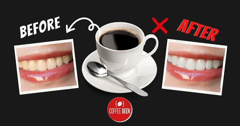 Assessing teeth whiteness before and after quitting coffee