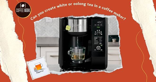 Can you create white or oolong tea in a coffee maker?