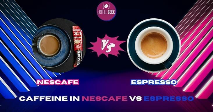 Caffeina in nespresso vs espresso.