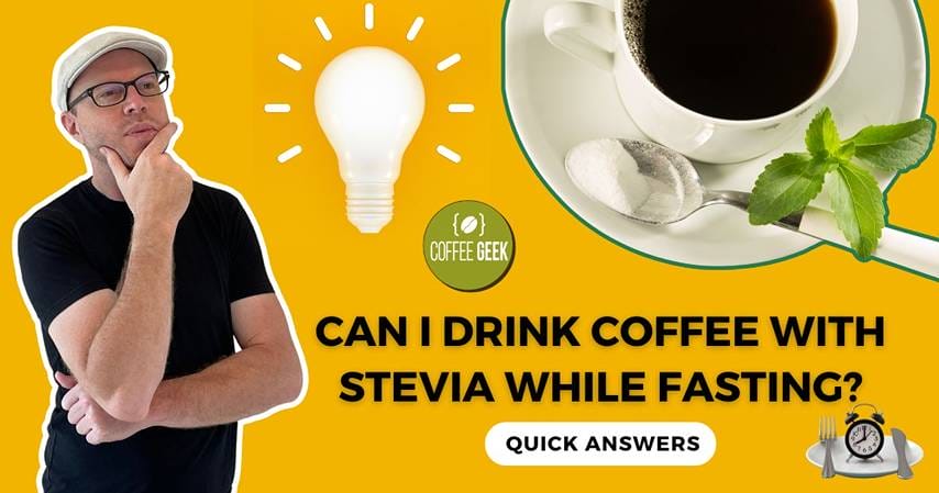 can i drink coffee with stevia while fasting