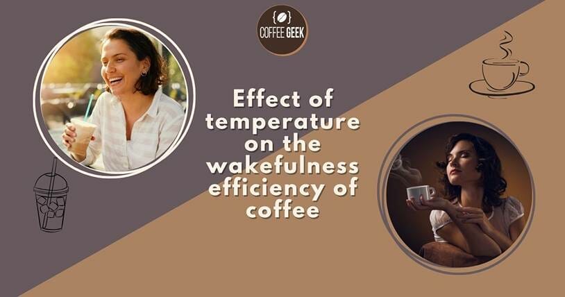 Effect of temperature on the wakefulness efficiency of coffee.