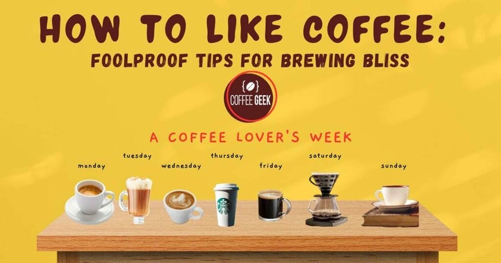 how to like coffee