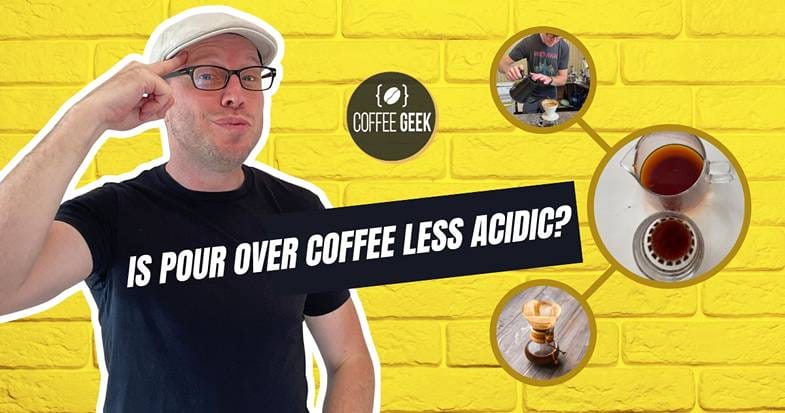 is pour over coffee less acidic