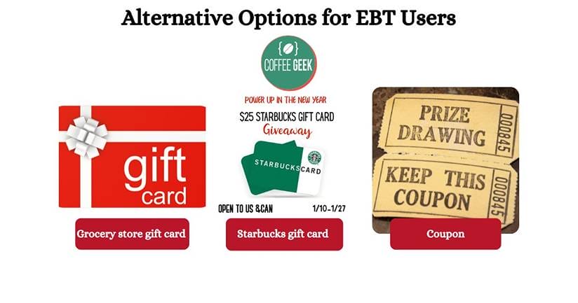 Alternative options for ebt users.