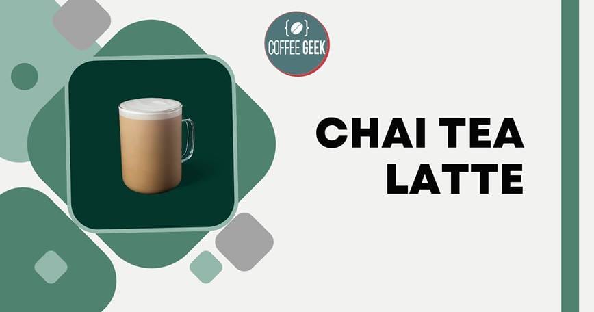 Chai tea latte on a white background.