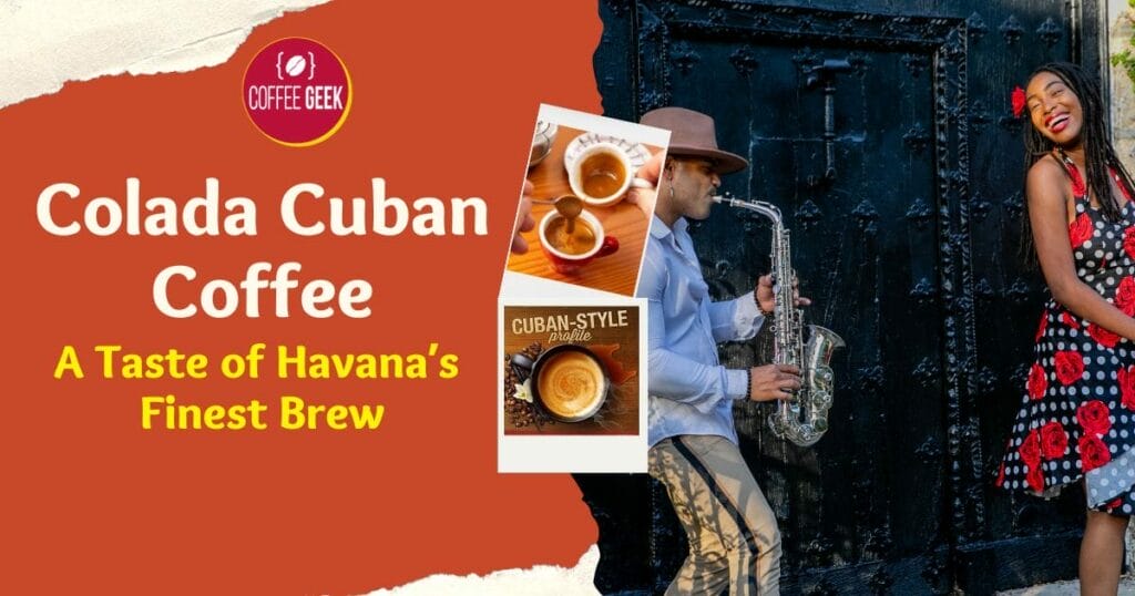 Colada cuban coffee a taste of havana's finest brew.