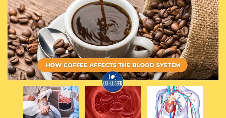 How coffee affects the blood system.