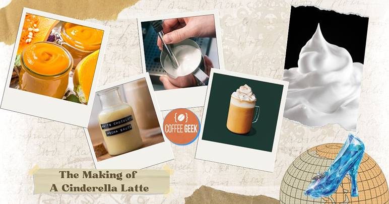 The makings of a cinderella latte.