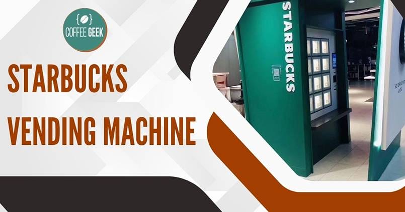 A starbucks vending machine 