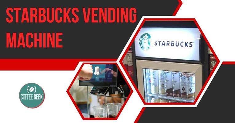 A starbucks vending machine 