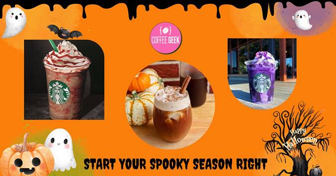 Start your spooky season right with starbucks.