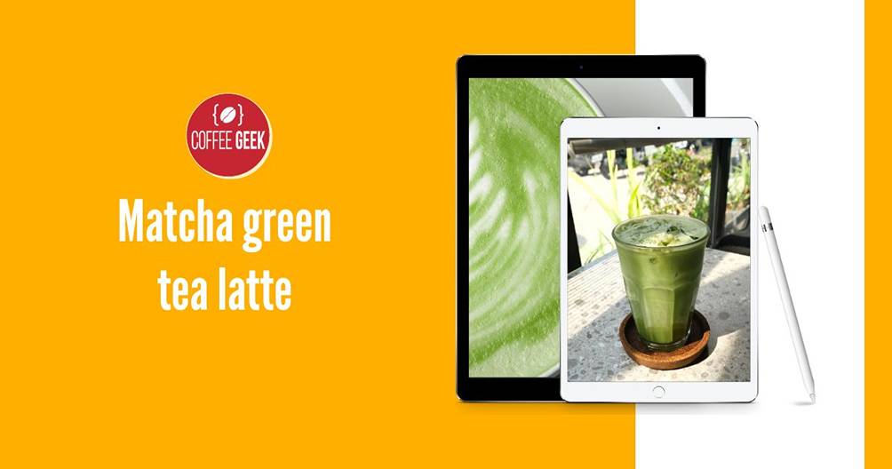 Matcha green tea latte 