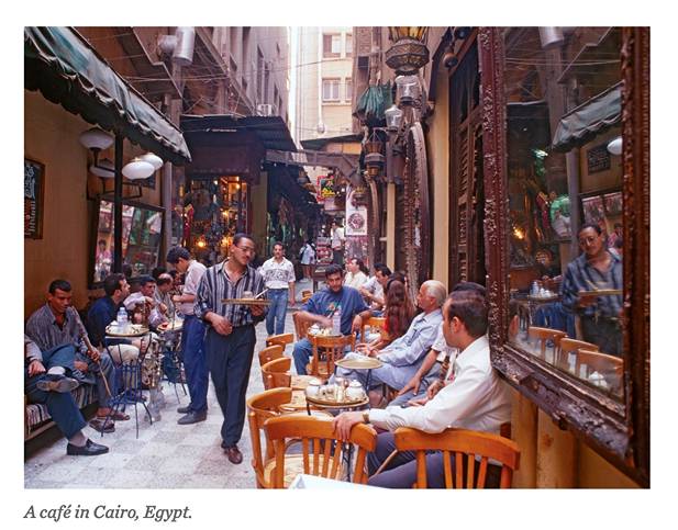 A cafe in the old city of cairo, egypt.