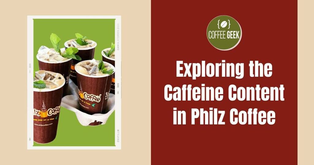 Philz coffee caffeine content