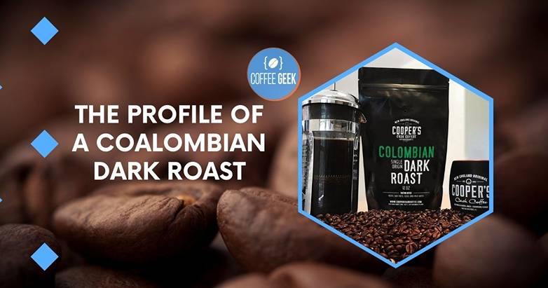The profile of a colombian dark roast.