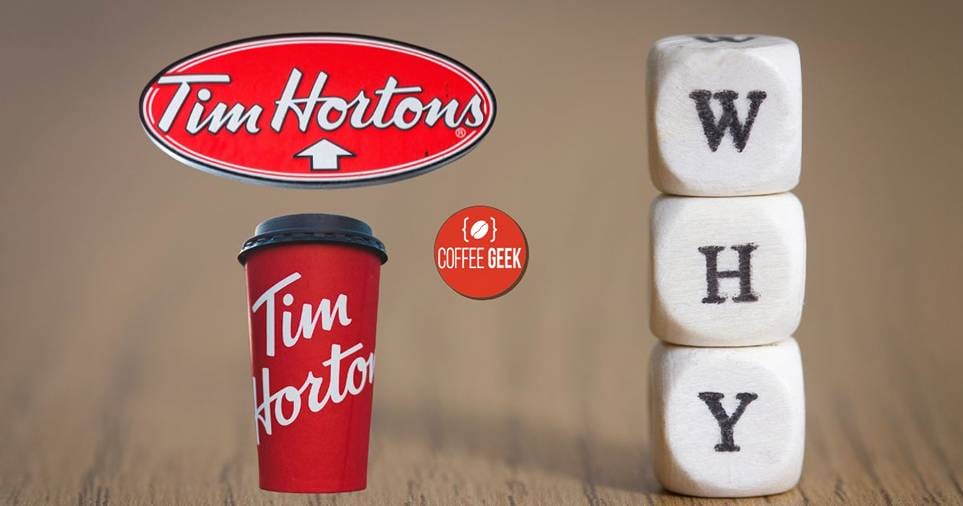 Why is Tim Horton's coffee popular in the coffee chain landscape?