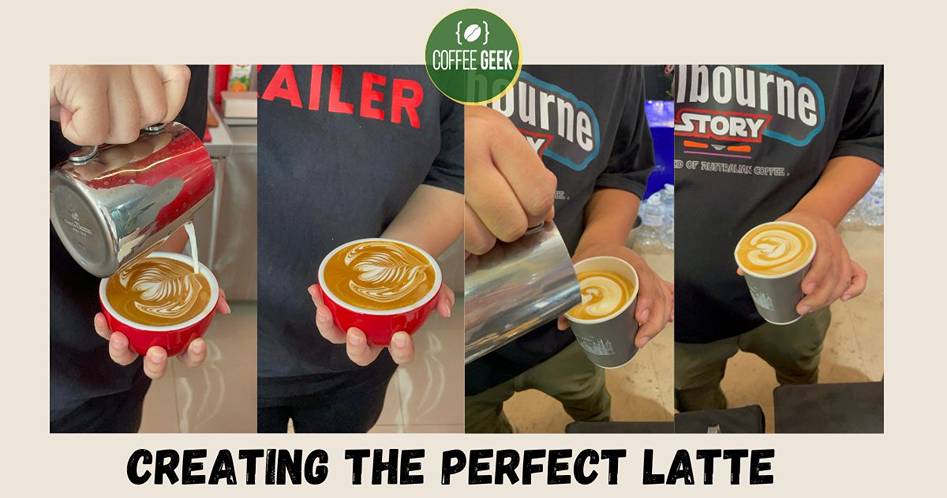 Creating the perfect latte.
