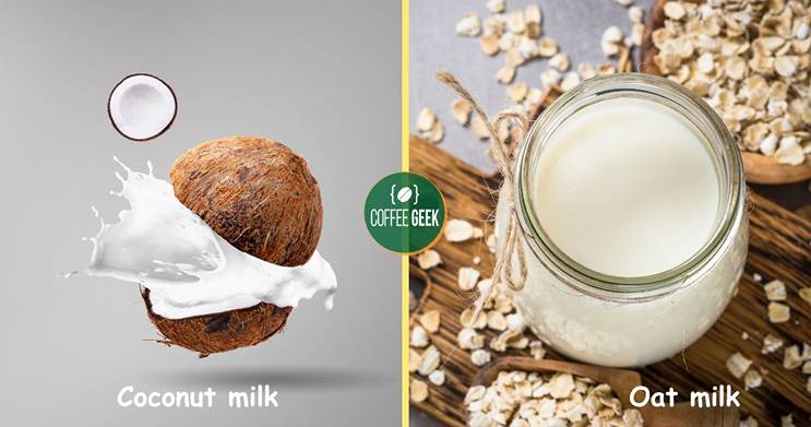 Coconut milk vs oat milk.