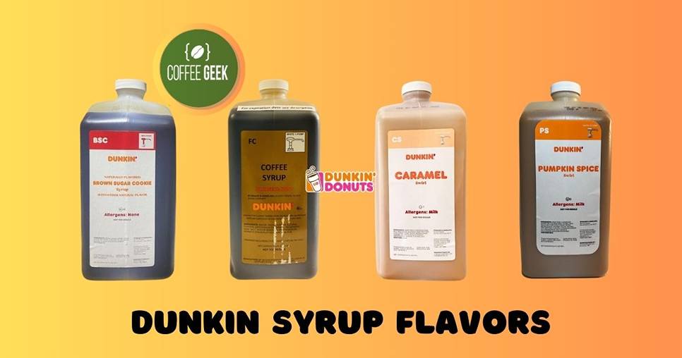 Dunkin Syrup Flavors