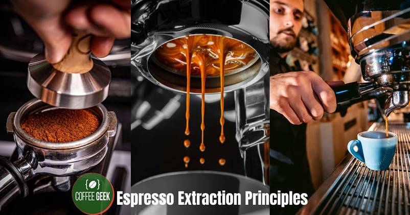 Espresso extraction principles.