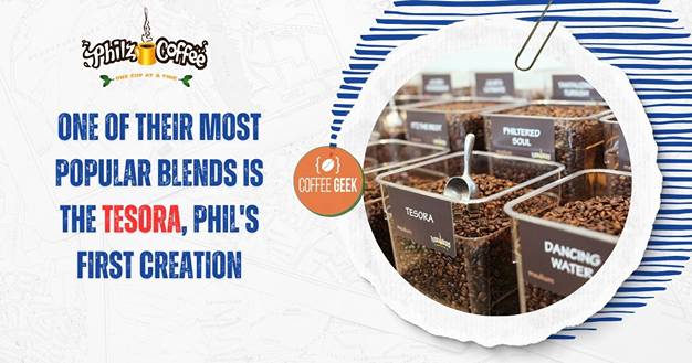One of their most popular blends is the Tesora, Phil's first creation