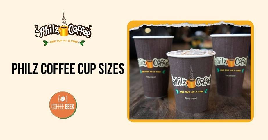 Philz coffee cup sizes.