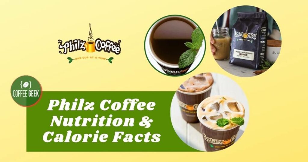 Philz coffee nutrition