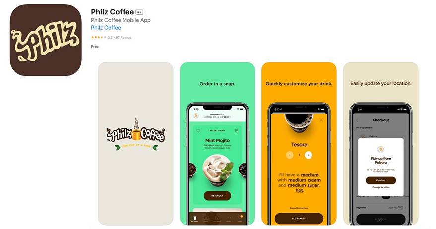 Philz Coffee app