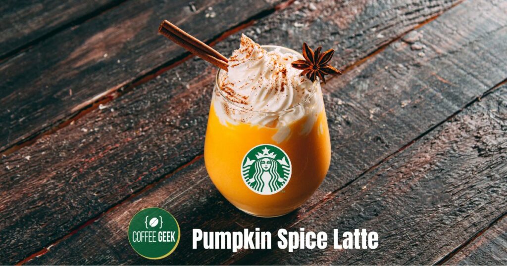 Starbucks pumpkin spice latte.