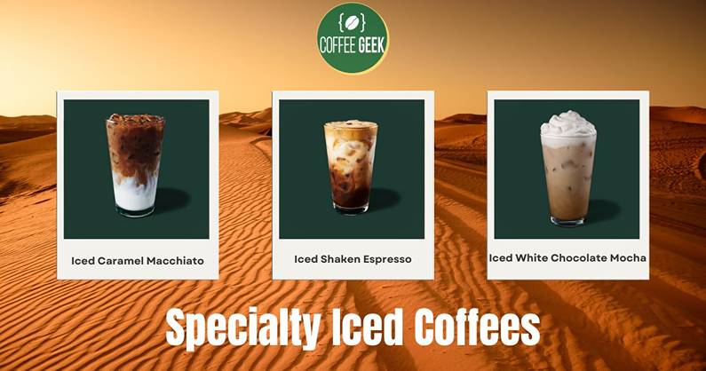 Spaecialty Iced Coffees