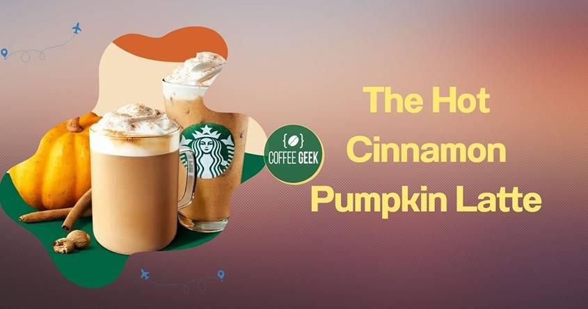 The hot cinnamon pumpkin latte from starbucks.