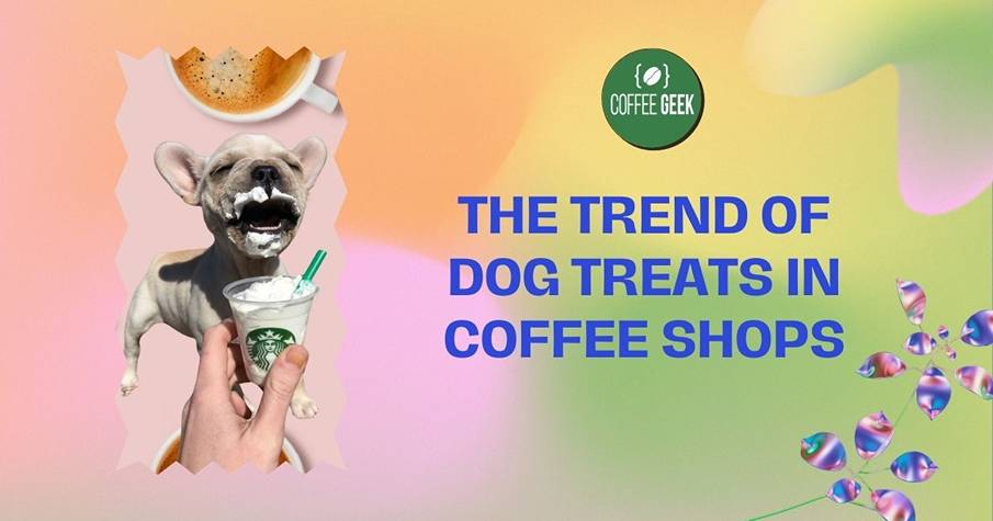 The trend of dog treats in coffee shops.