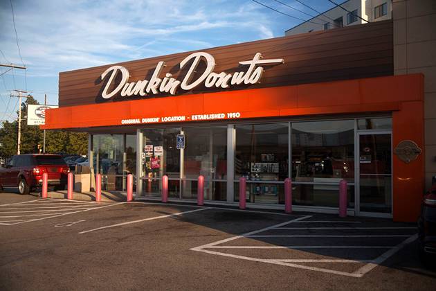 The original Dunkin' Donuts in Quincy, Massachusetts, after its renovation in the 2000s