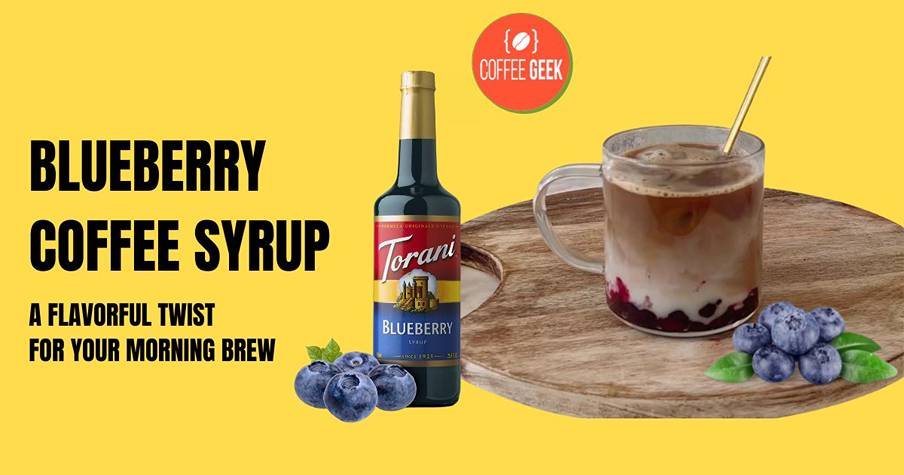 Blueberry coffee syrup