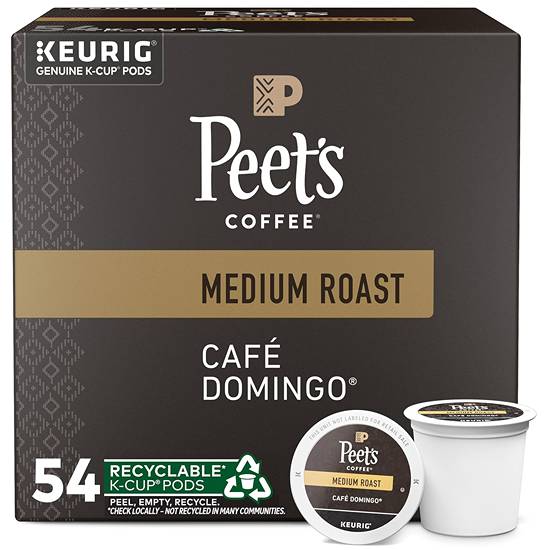 Peet's Café Domingo Medium Roast K-Cup Pods