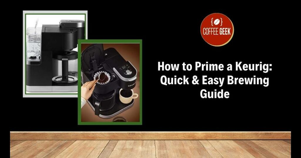 How to prime a keurig